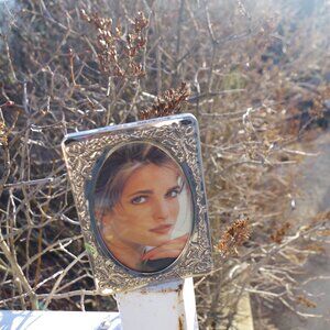 Vintage Beautiful Elegance Silver Plated On Steel